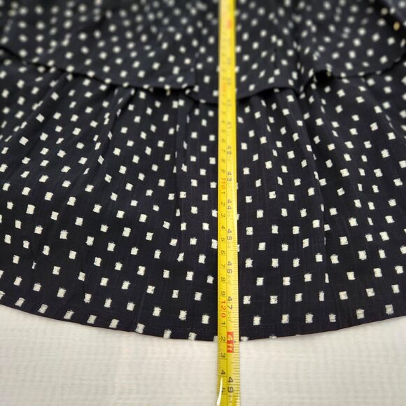 Knox Rose Dress Womens S Black Polka Dot Tiered Wrap Maxi Cottagecore Peasant - Picture 12 of 14